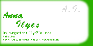 anna ilyes business card